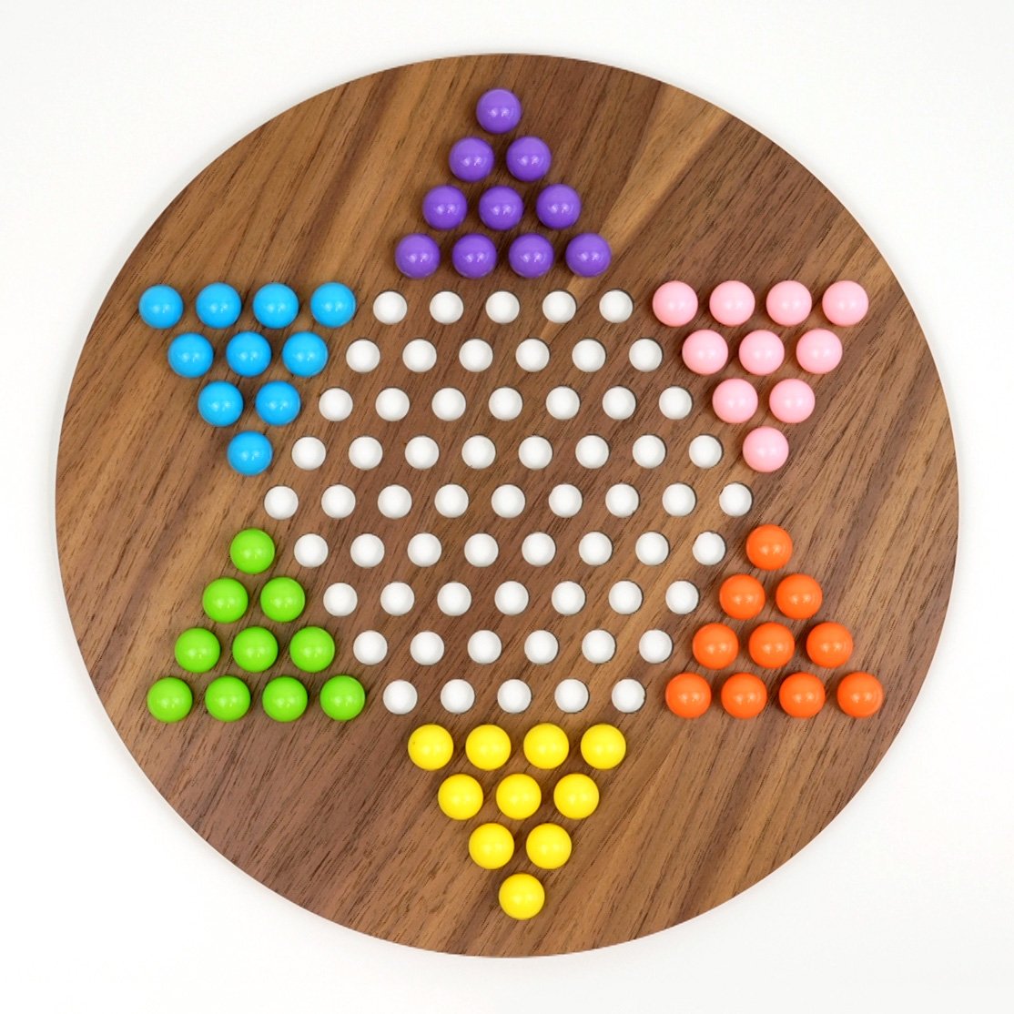 Chinese Checkers Game Board on white background
