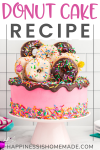 Donut Cake Recipe Pin Graphic