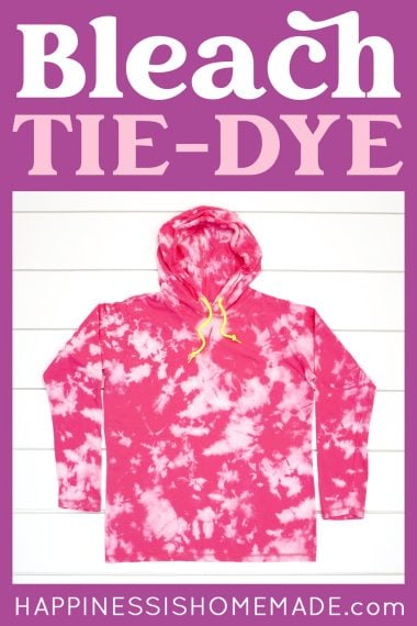 how to bleach tie dye pin