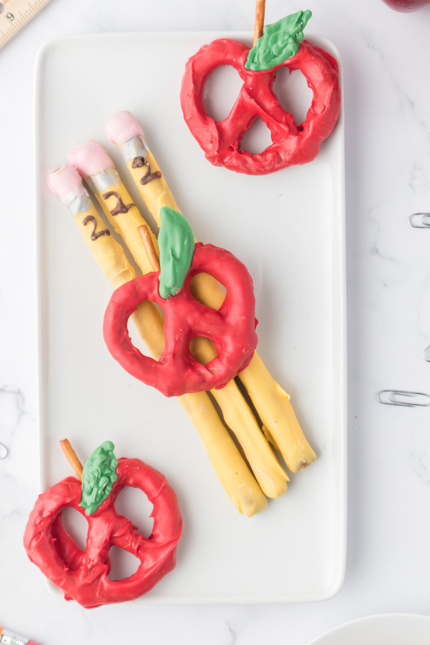 Apple Chocolate Covered Pretzels