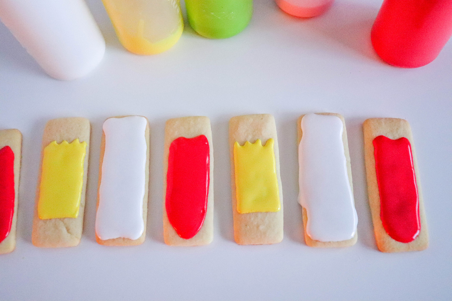 icing spread onto back to school treats