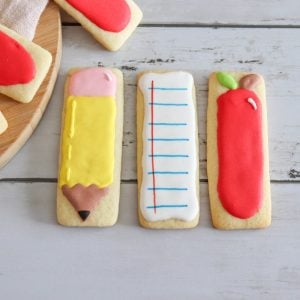 back to school themed cookies