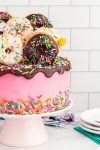 yummy donut birthday cake