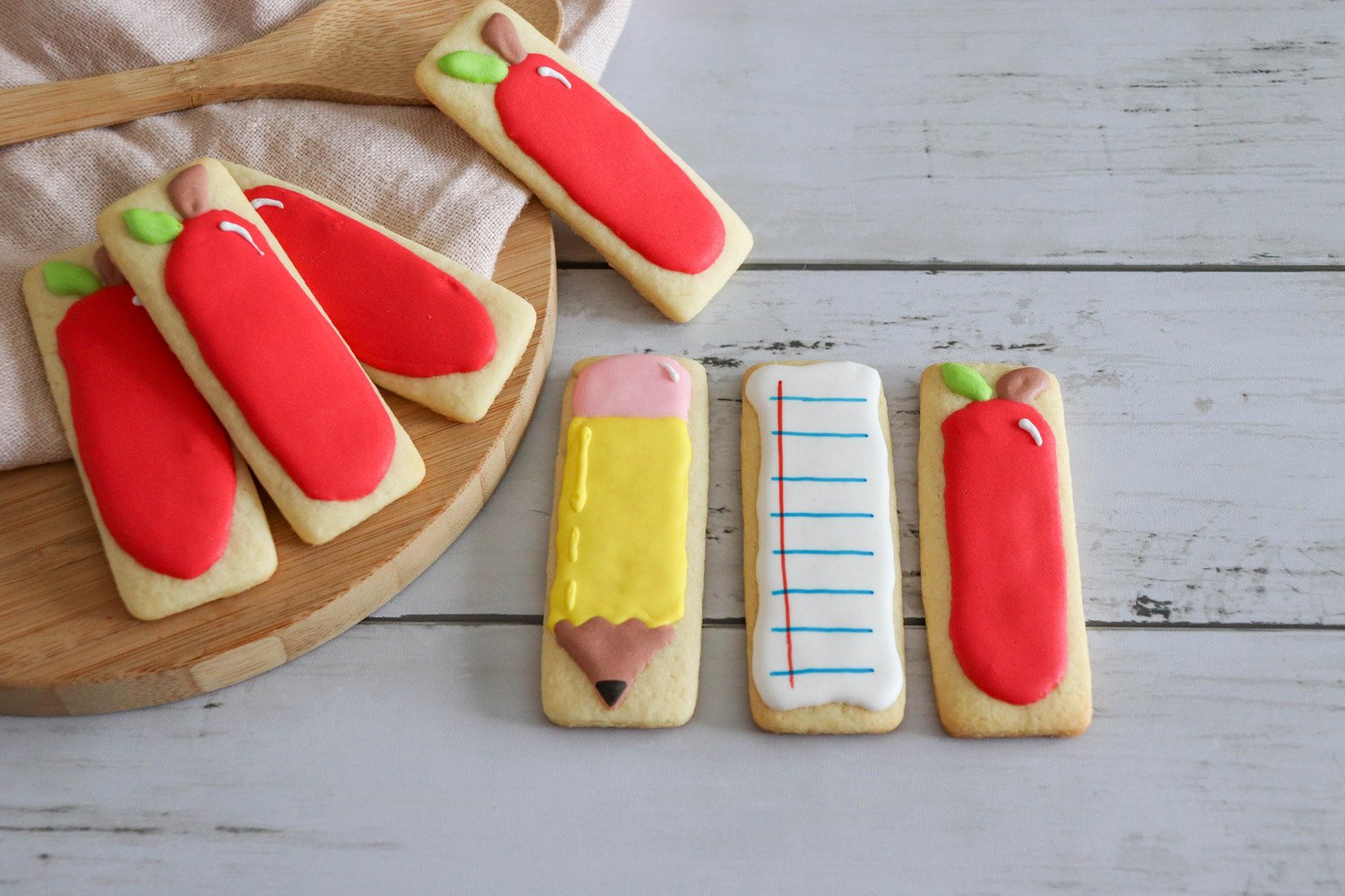 cute back to school themed sugar cookies