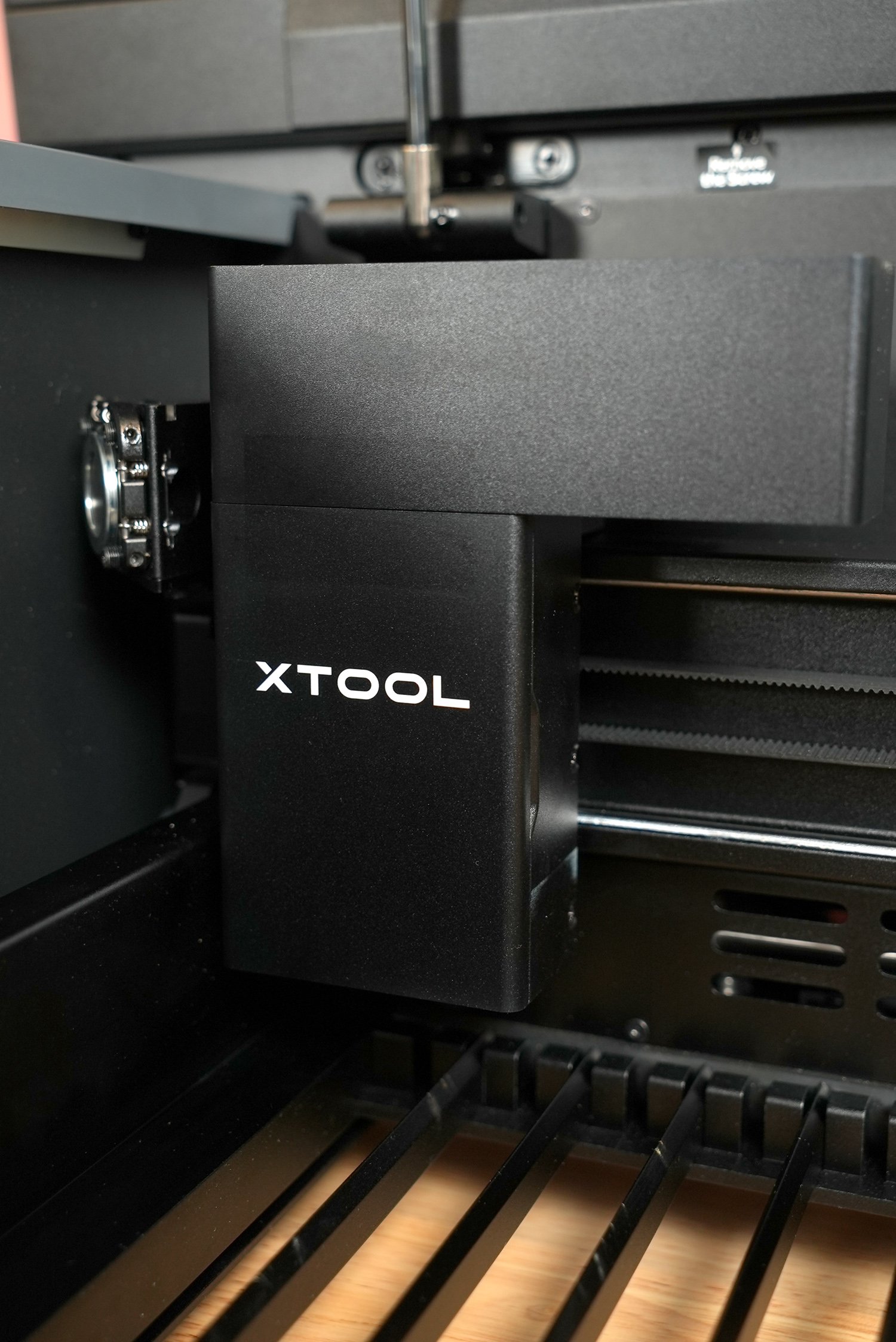 Close up of the xTool P2 Laser Head Housing