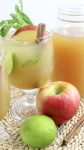 apple cider mojitos and garnishes
