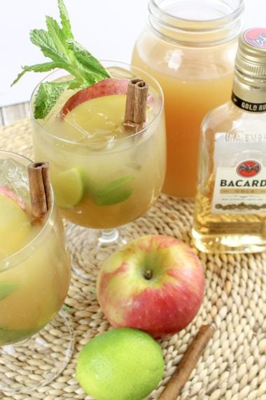 easy thanksgiving drinks, apple mojitos