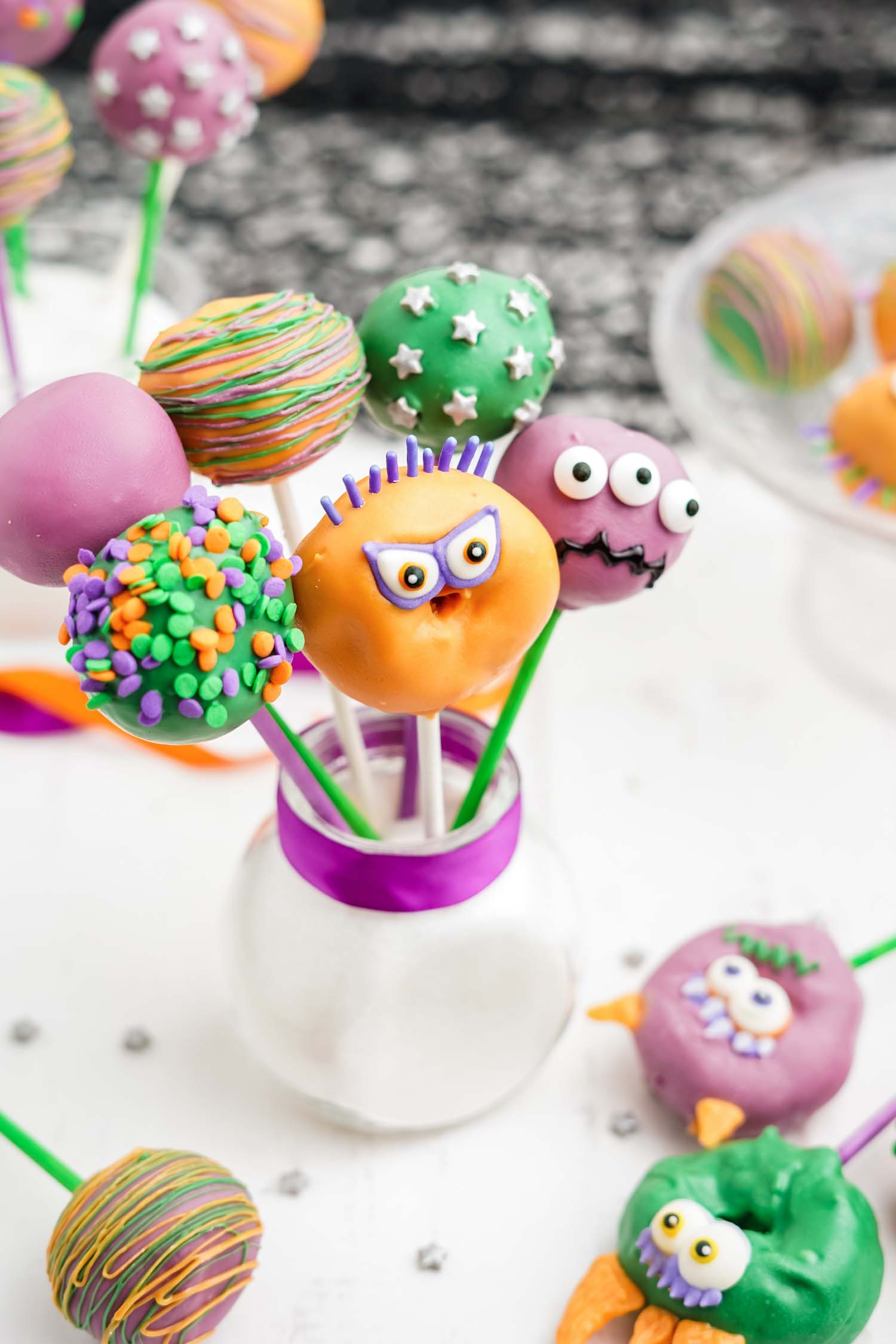 fun monster cake pops for kids