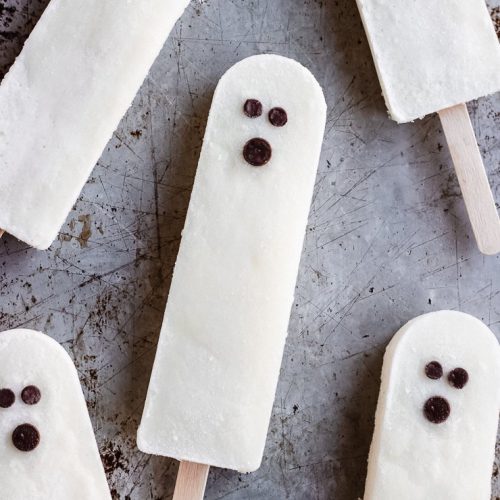 easy homemade popsicles that look like ghosts