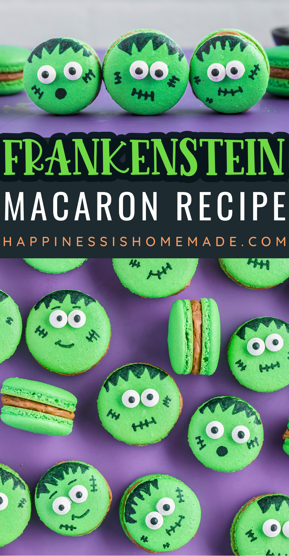 Frankenstein macaron recipe