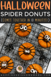 Halloween Spider Donuts ( comes together in 10 minutes! )