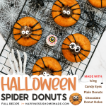 Halloween Spider Donuts Recipe Card