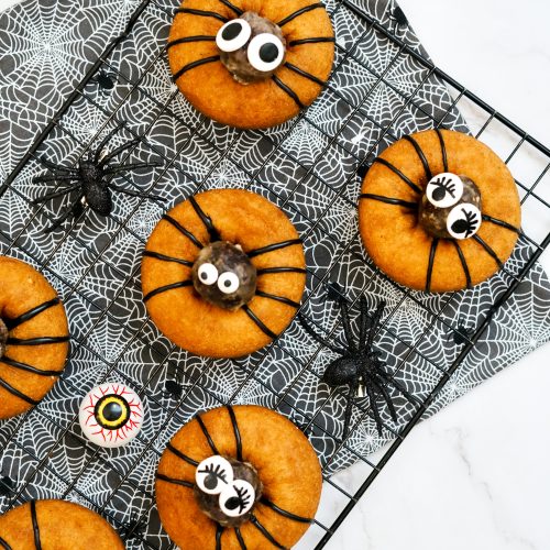 easy to make halloween desserts on tray with fun halloween decor