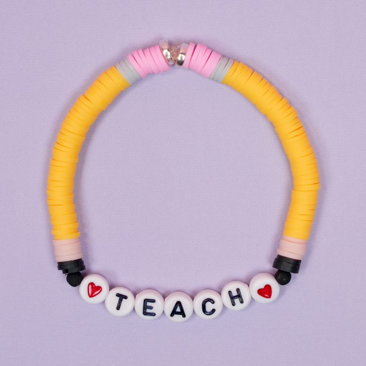 Easy DIY Teacher Bracelet Set Happiness is Homemade