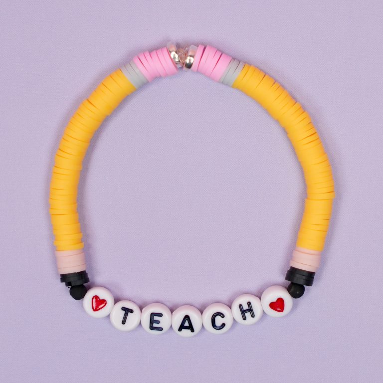 Easy DIY Teacher Bracelet Set Happiness is Homemade
