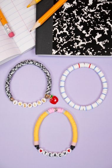 How to Make Stretchy Bracelets (Beaded Elastic with Charms)