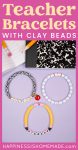 "Teacher Bracelets with Clay Beads" graphic
