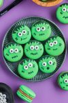 funny monster themed cookies