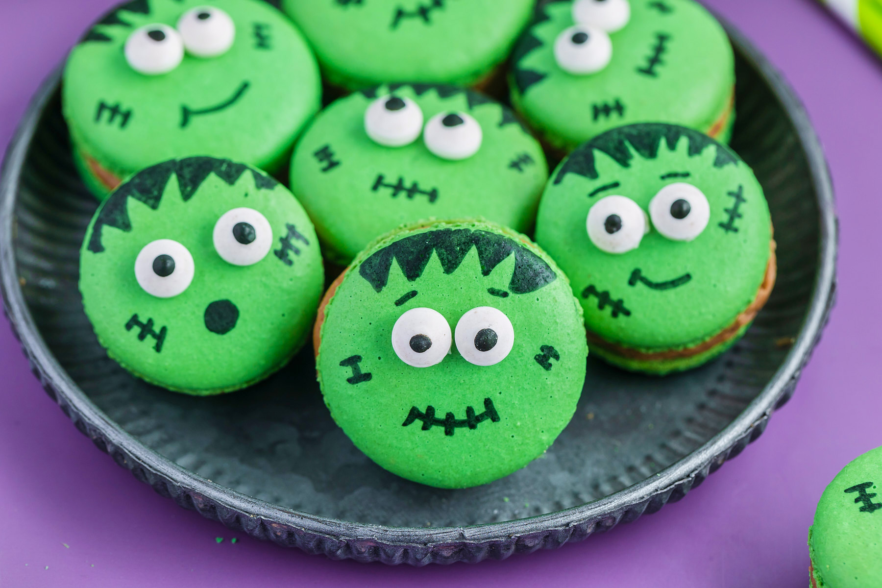 funny halloween monster cookies