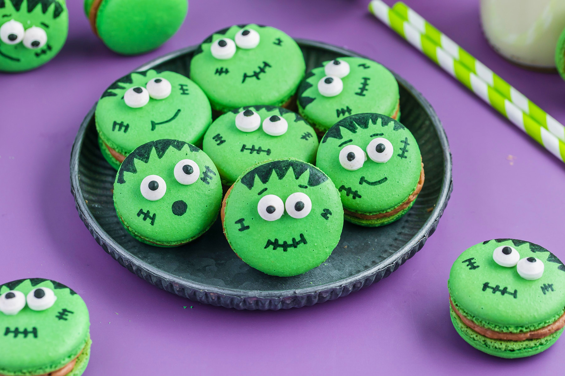 easy to make frankenstein cookies