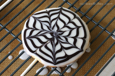 easy spider web cookies