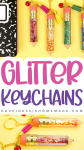 Glitter Keychains pin graphic