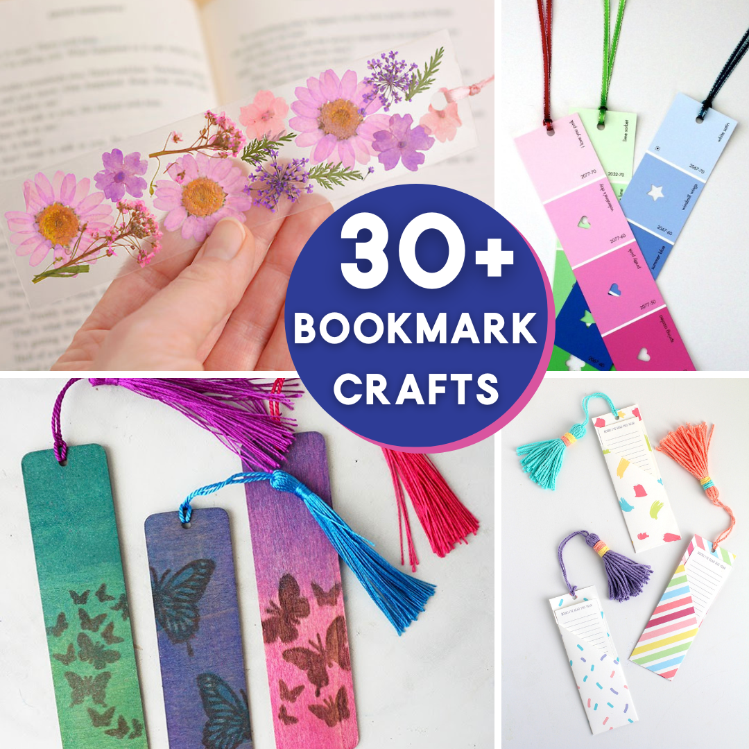 4 Easy Steps to Make DIY Bookmarks with Washi Tape and Craft Sticks