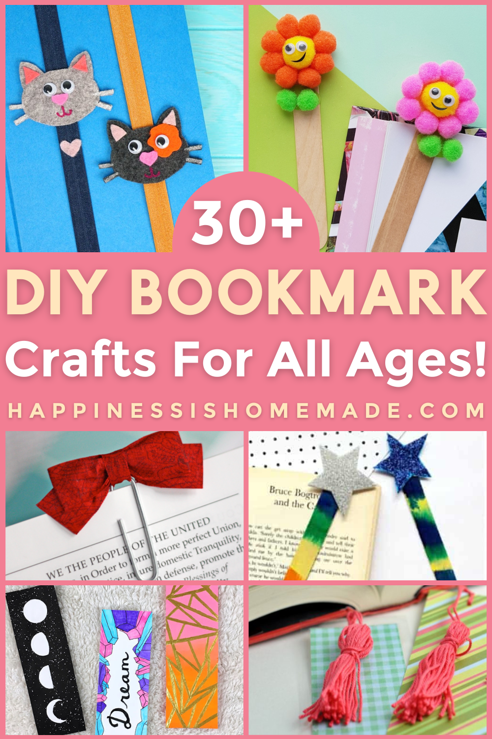 30+ DIY Bookmark Ideas