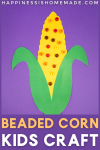beaded corn kids craft