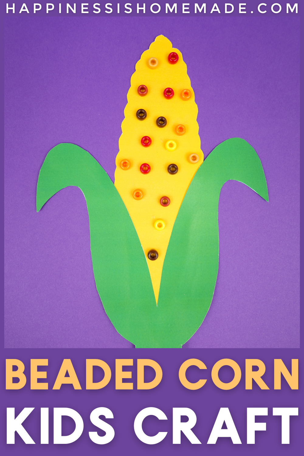 Beaded Corn Kids Craft