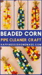 beaded corn pipe cleaner craft