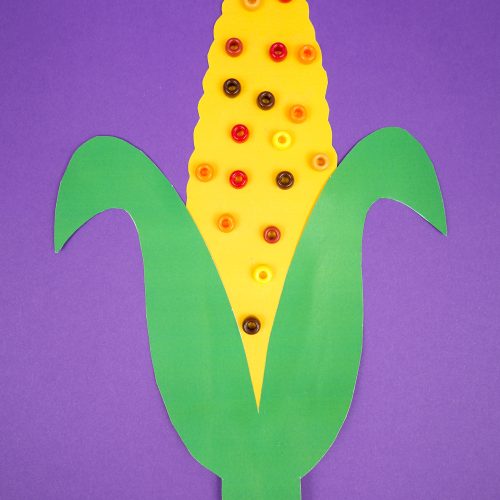 cute paper corn craft