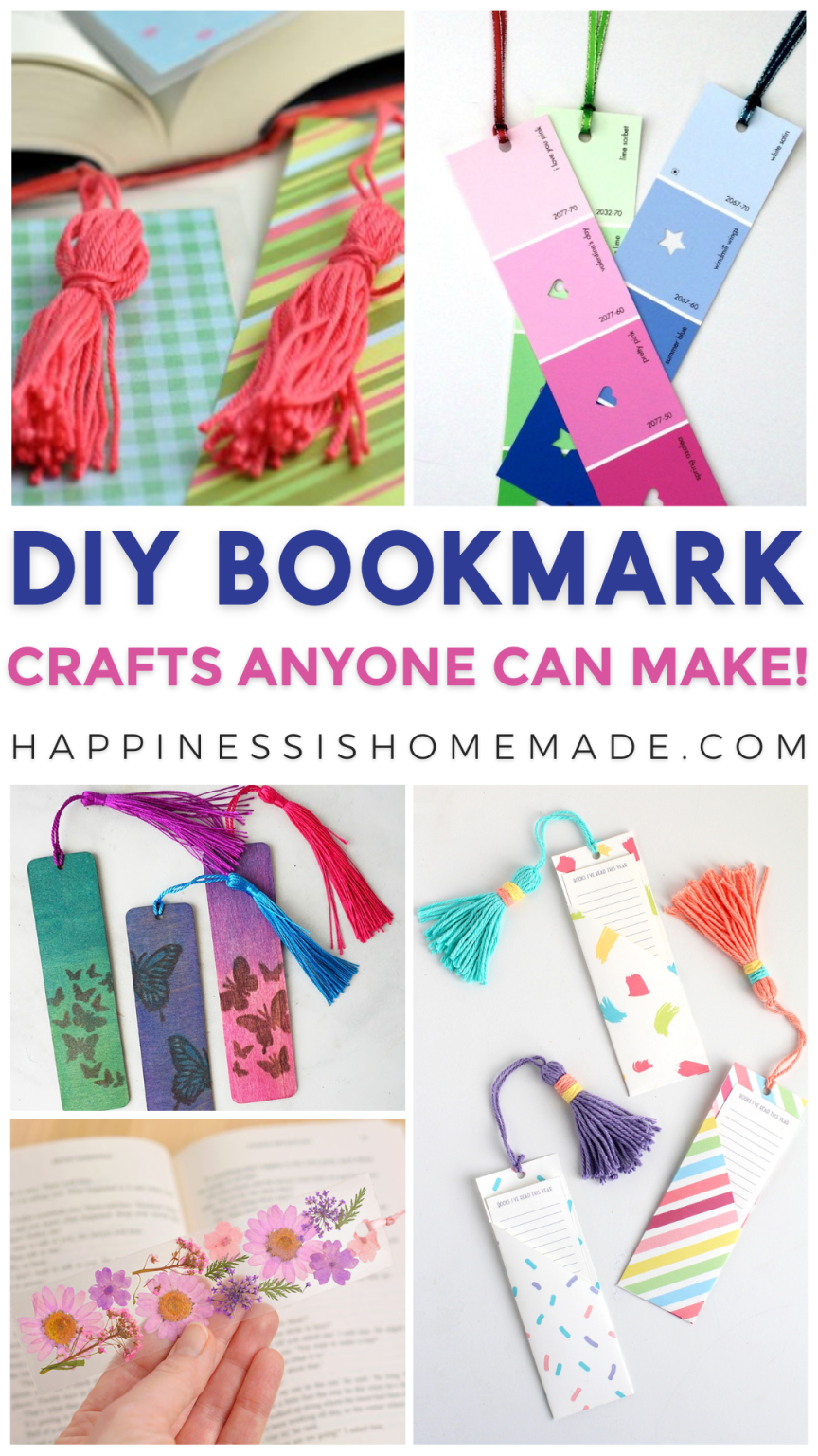 30+ DIY Bookmark Ideas Happiness is Homemade