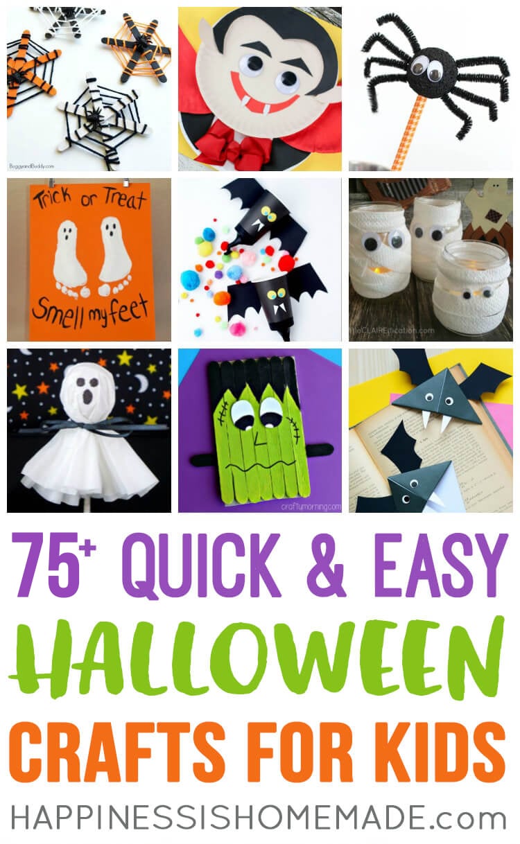 50+ Halloween Crafts for Kids - Art and Craft Tutorials & Ideas - Easy  Peasy and Fun