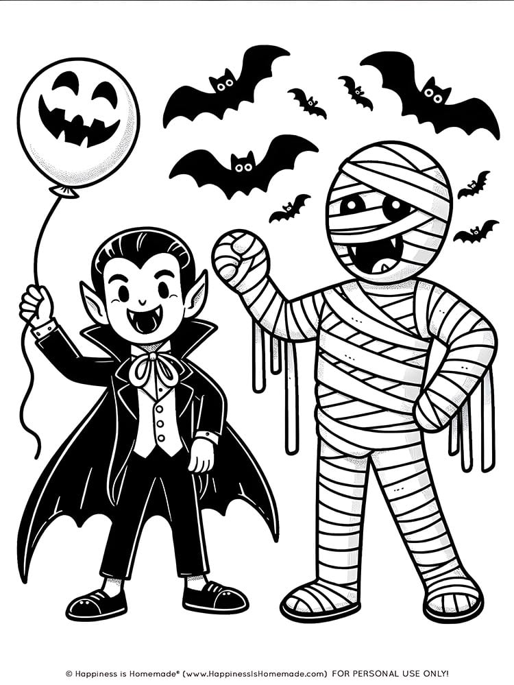 Happy Halloween Coloring Book For Kids Ages 4-8 : A Halloween coloring books  for toddlers with Horror Vampires, Bats, Ghost, Pumpkins High-Quality  Halloween Childrens Books for kindergarten Preschool and Boys or Girls (