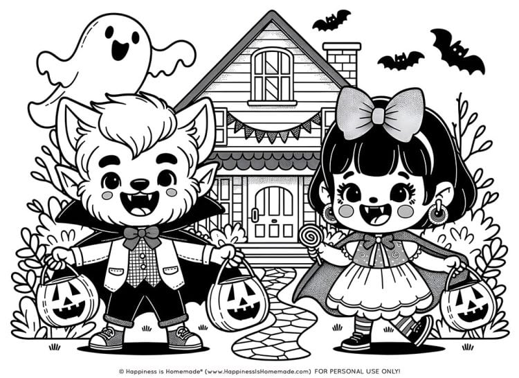 Happy Halloween Coloring Book For Kids Ages 4-8 : A Halloween coloring books  for toddlers with Horror Vampires, Bats, Ghost, Pumpkins High-Quality  Halloween Childrens Books for kindergarten Preschool and Boys or Girls (