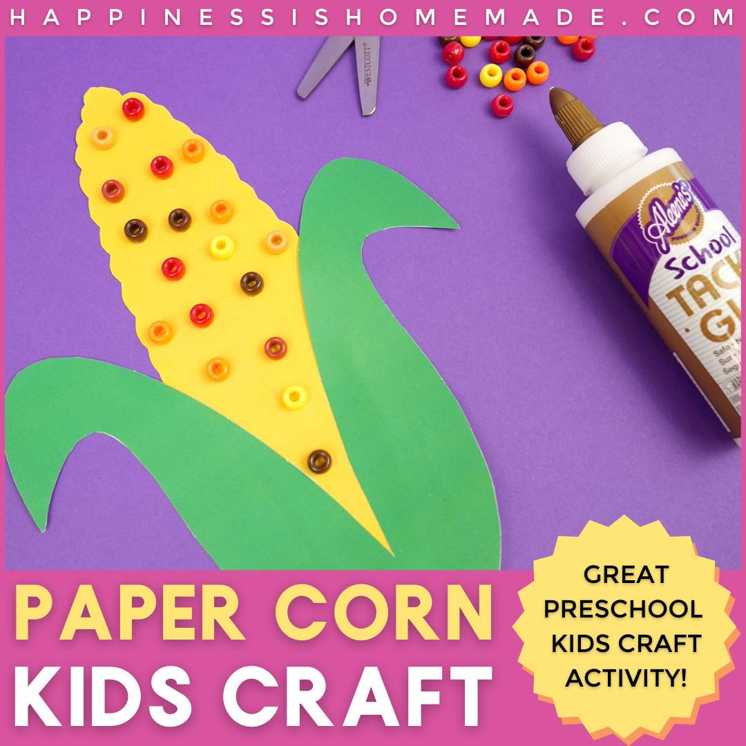 paper corn kids craft great preschool craft activity