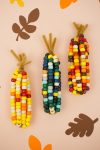 beaded corn easy thanksgiving craft