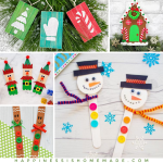 Christmas craft stick crafts collage photo