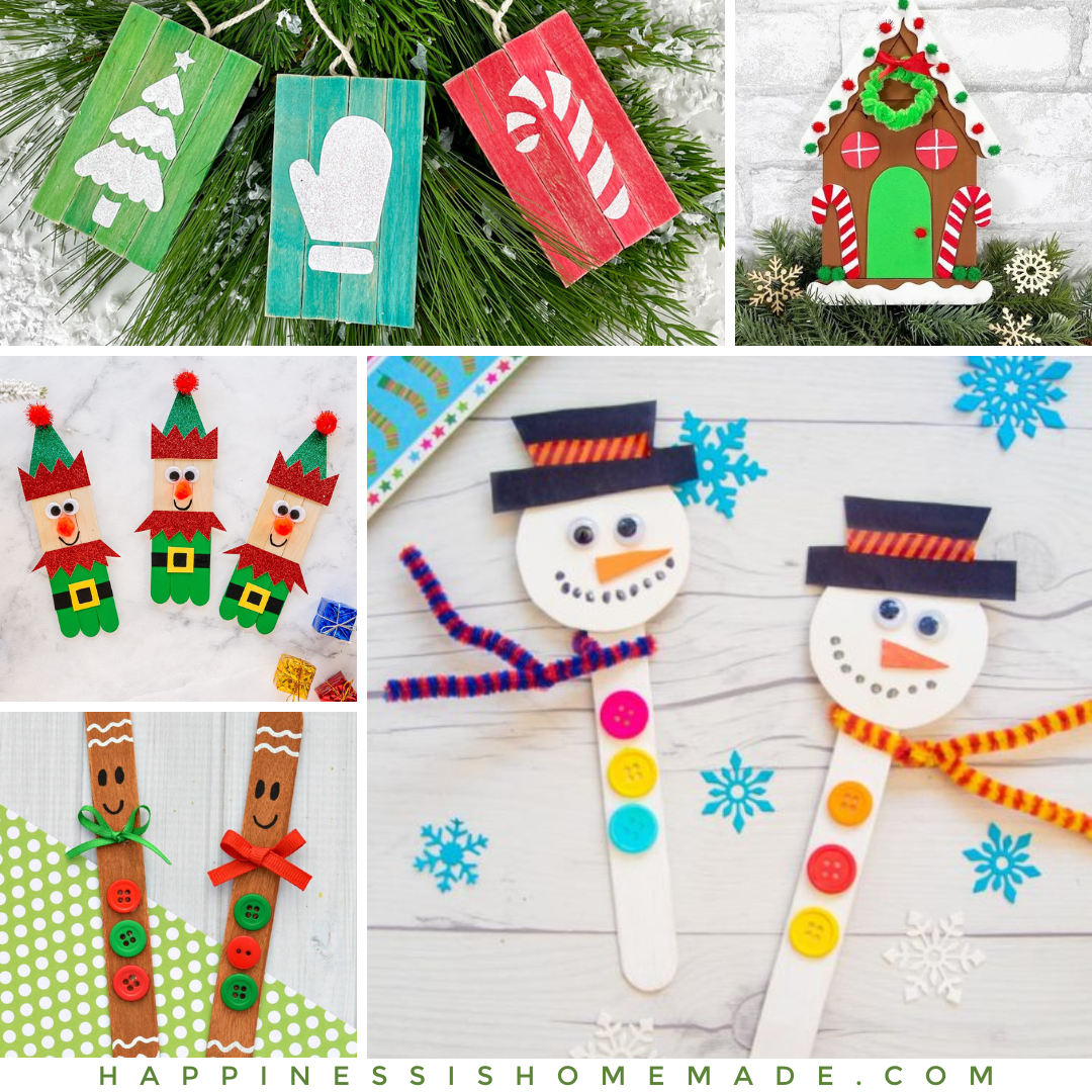 Easy Popsicle Stick Snowman Craft for Kids - Artsy Craftsy Mom