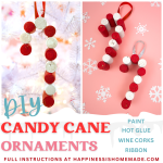 DIY Candy Cane Ornaments Recipe Card