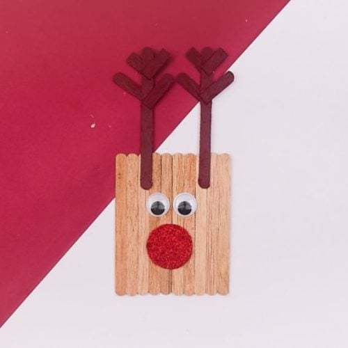 popsicle stick reindeer craft