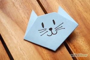 cute kitty origami project for kids