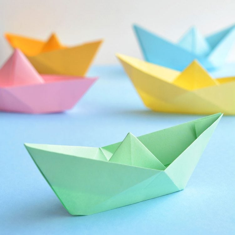 quick and easy paper boat crafts