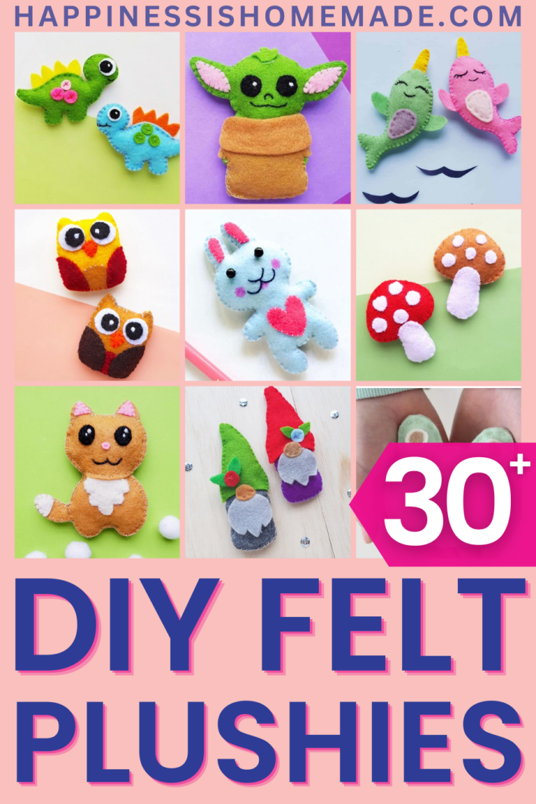 "30+ DIY Felt Plushies" graphic