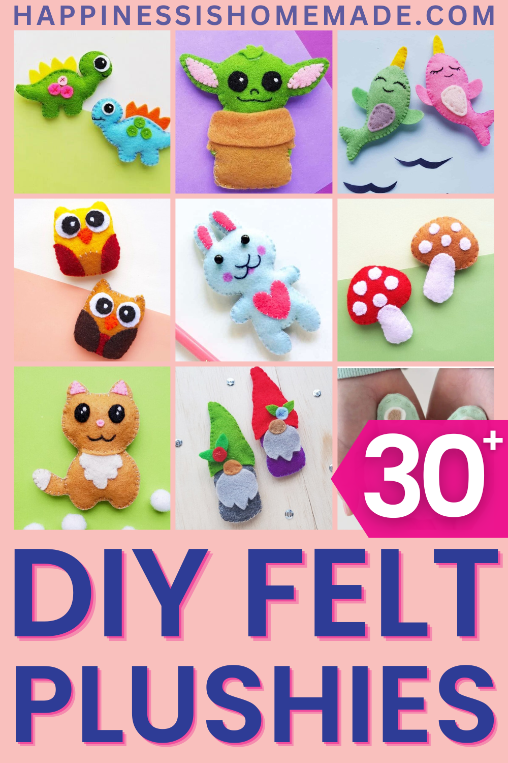 30+ DIY Felt Plushies