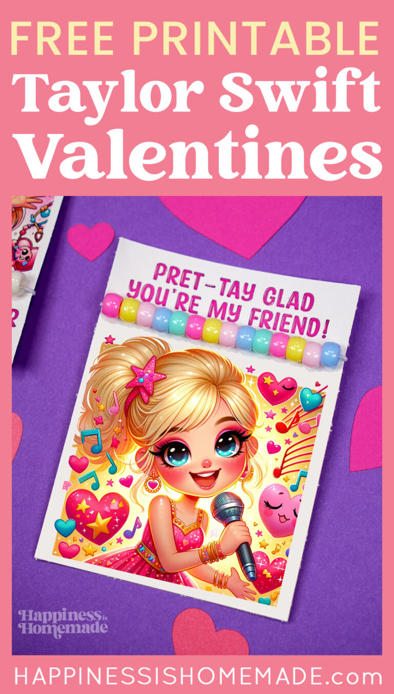 Free Printable Taylor Swift Valentine's Day Cards - Happiness is Homemade