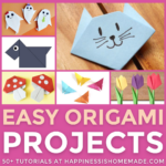 easy origami projects anyone can make square graphic