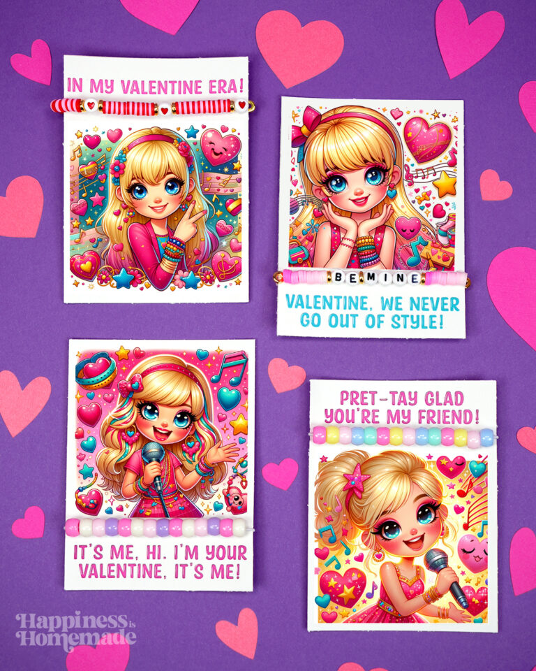 Free Printable Taylor Swift Valentine's Day Cards - Happiness is Homemade