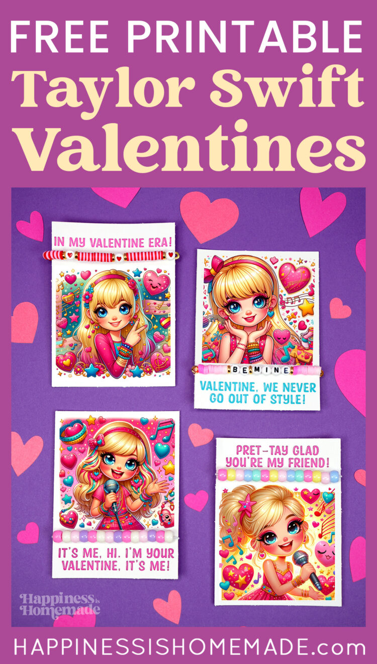 "Free Printable Taylor Swift Valentines" graphic